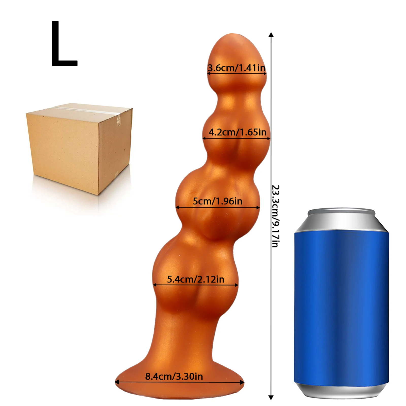 Soft Large Anal Beads Anal Plug Big Anal Butt Plug Training Expansion Dilator Prostate Massager For Gay Men Women Adult Sex Toys view 2