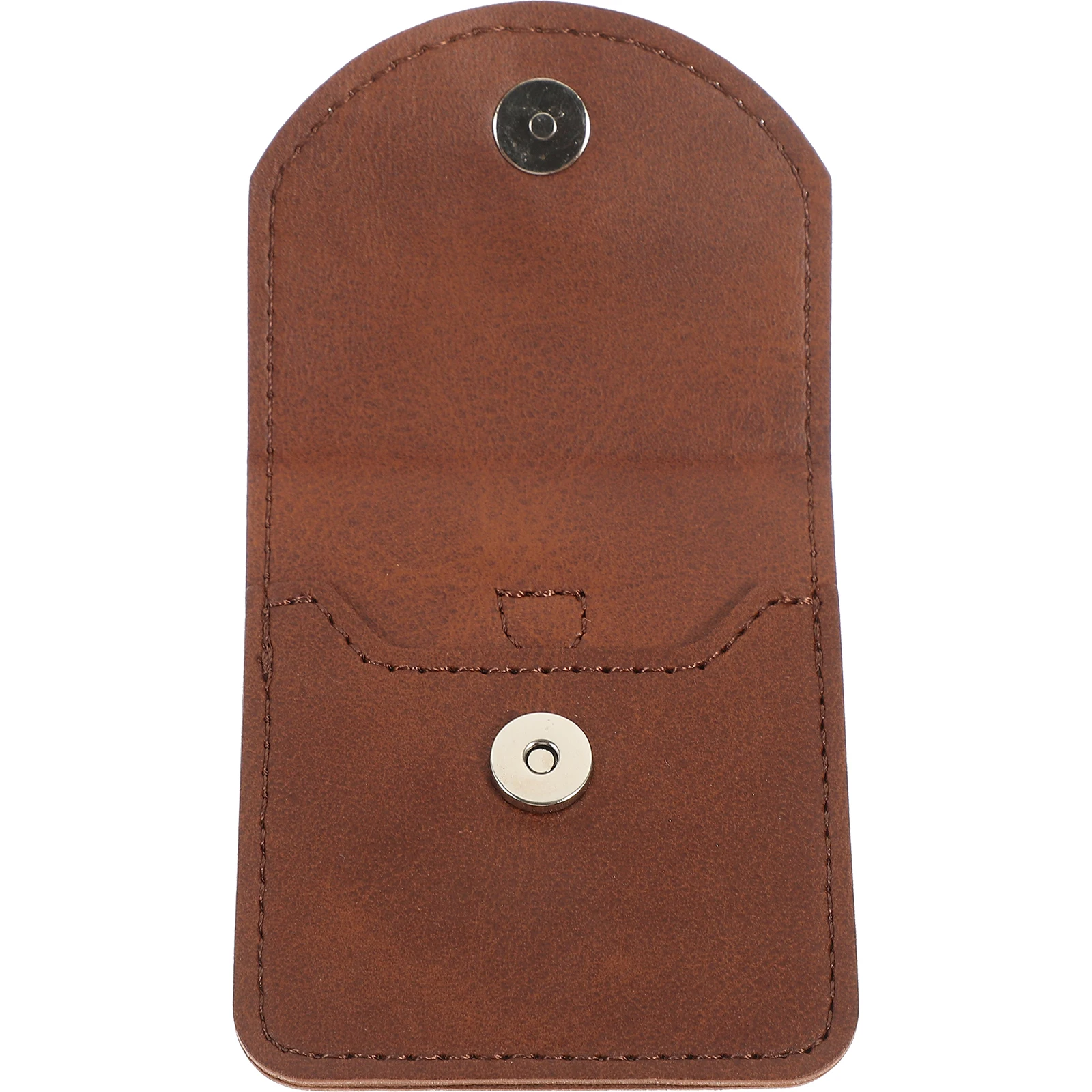 

1PC Brown Mini Keychain Purse Storage Bag for Headphones Keys Small Items Outdoor Travel Use Earbud Case Holder