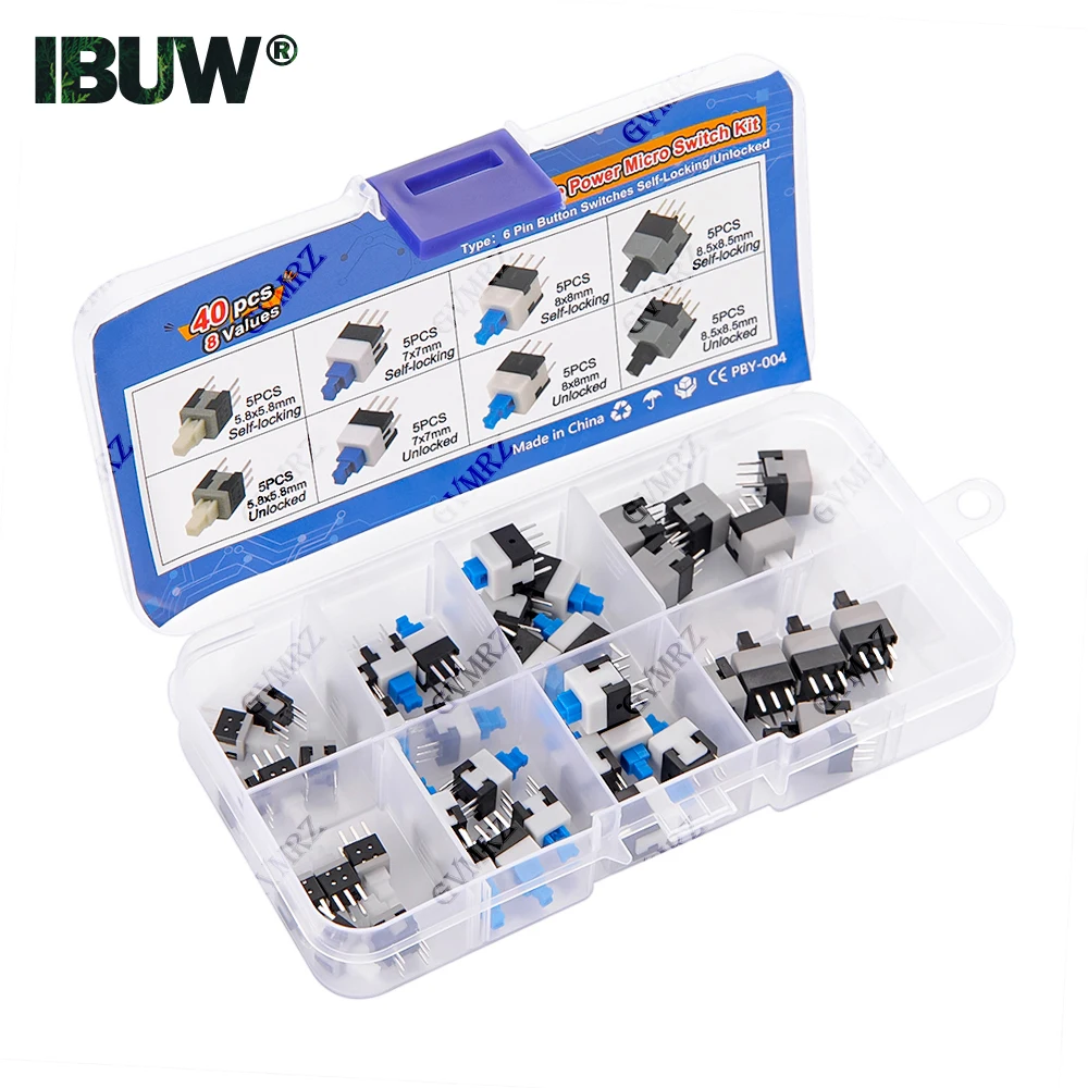 40PCS 8Values Push …