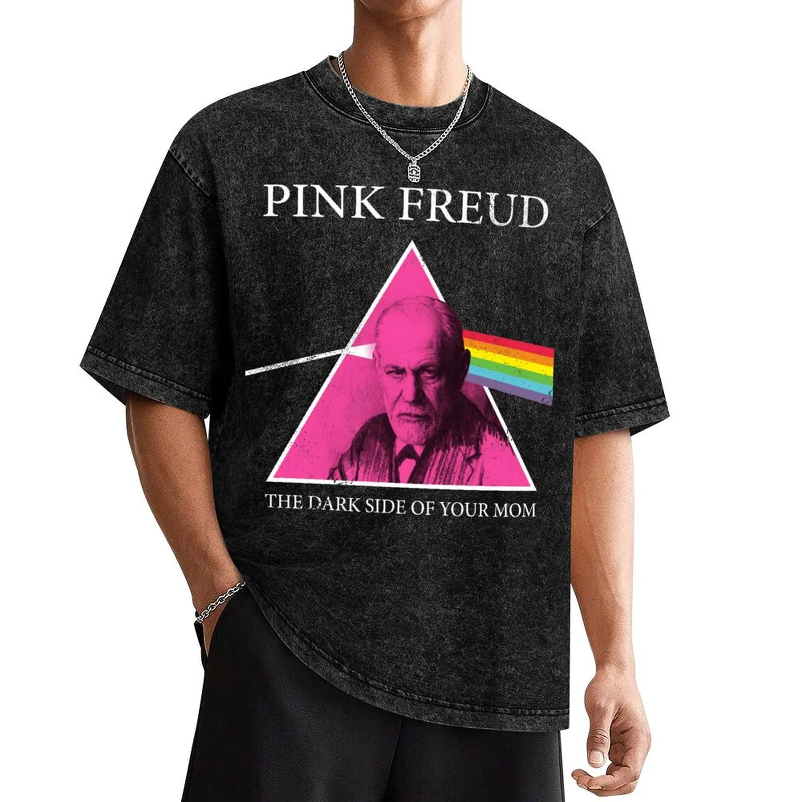 Pink Freud Dark Side Of Your Mom T-Shirt vintage plain blacks men t shirts high quality