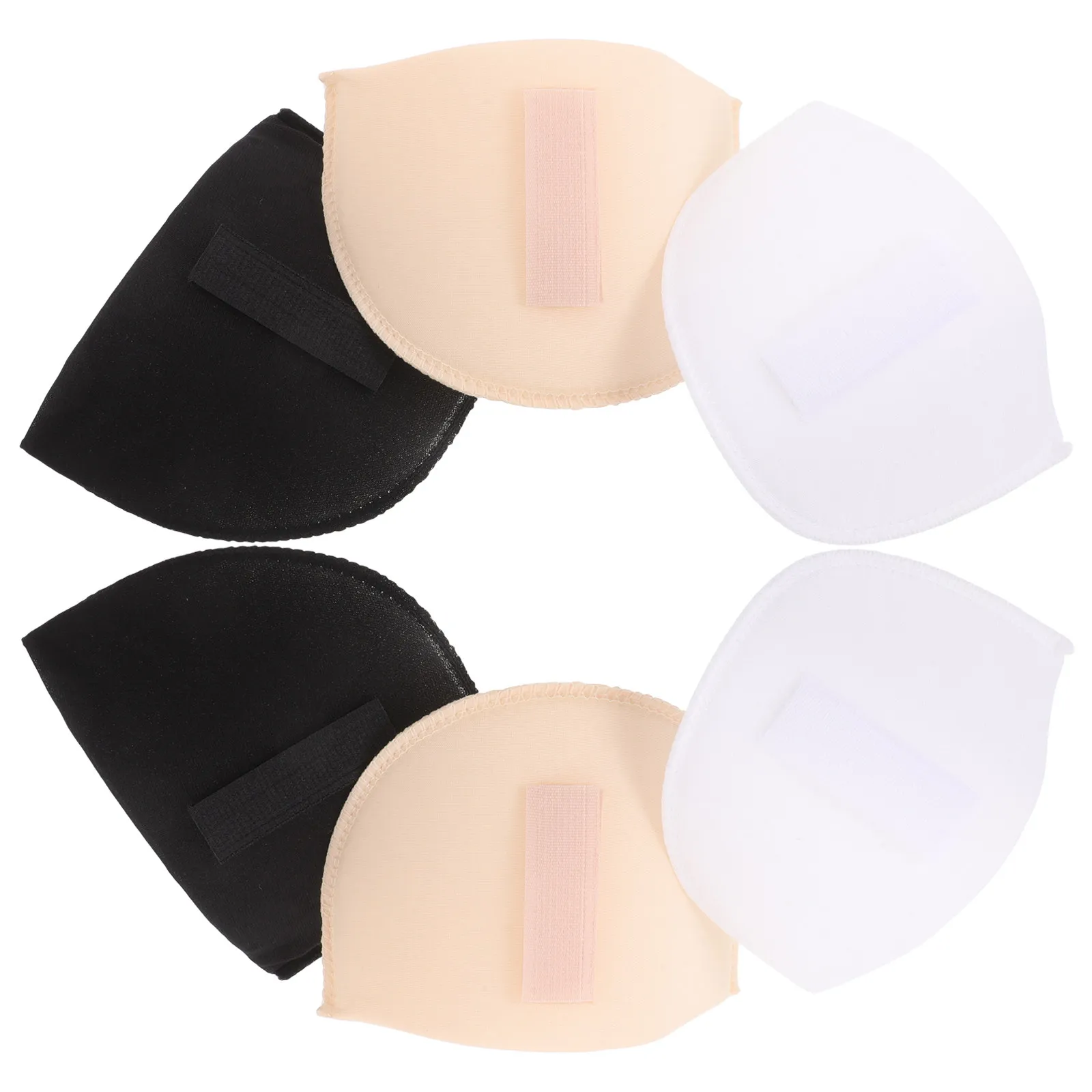 

6 шт. мягких губчатых вставок для плечевых подушечек, съемные, нескользящие, для женских деловых костюмов и пиджаков