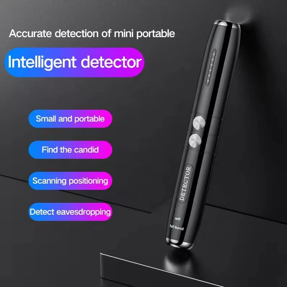 Portátil sem fio wifi câmera detector de insetos anti espião gadgets wiretap escondido pinhole cam/gsm/gps localizador microfone bloqueador laser