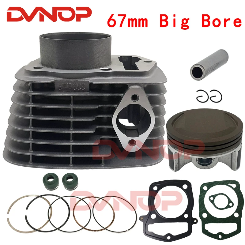 AliExpress DVNOP 67mm Motorcycle Cylinder Piston Gasket Rebuild Kit  for LONCIN RE250 CRF230 GP250 CB250 GTY TGR CQR KAYO BSE 250 Dirt Bike QUAD