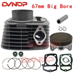 67mm Motorcycle Cylinder Piston Gasket Rebuild Kit for LONCIN RE250 CRF230 GP250 CB250 GTY TGR CQR KAYO BSE 250 Dirt Bike QUAD