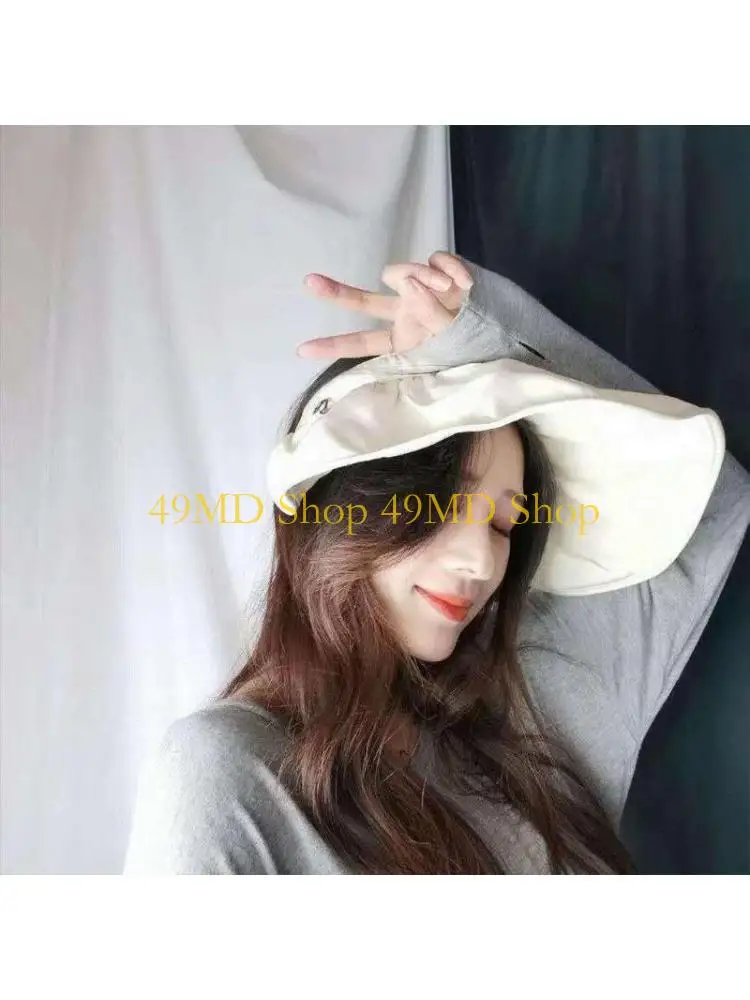 49MD Trendy Sun for Protection Hat Women Sports Hat Reduce UV Harm Prevent Skin A