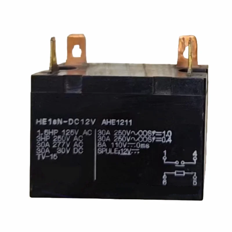

2026 New Original HE1aN-DC12V AHE1211 12VDC 30A Relay PLC