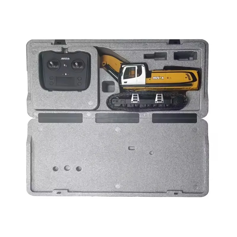 รถขุด Huina 1599 อัพเกรด 1/14 K5901 อัลลอยด์ รีโมทคอนโทรล สกรูขุด RC รถขุด