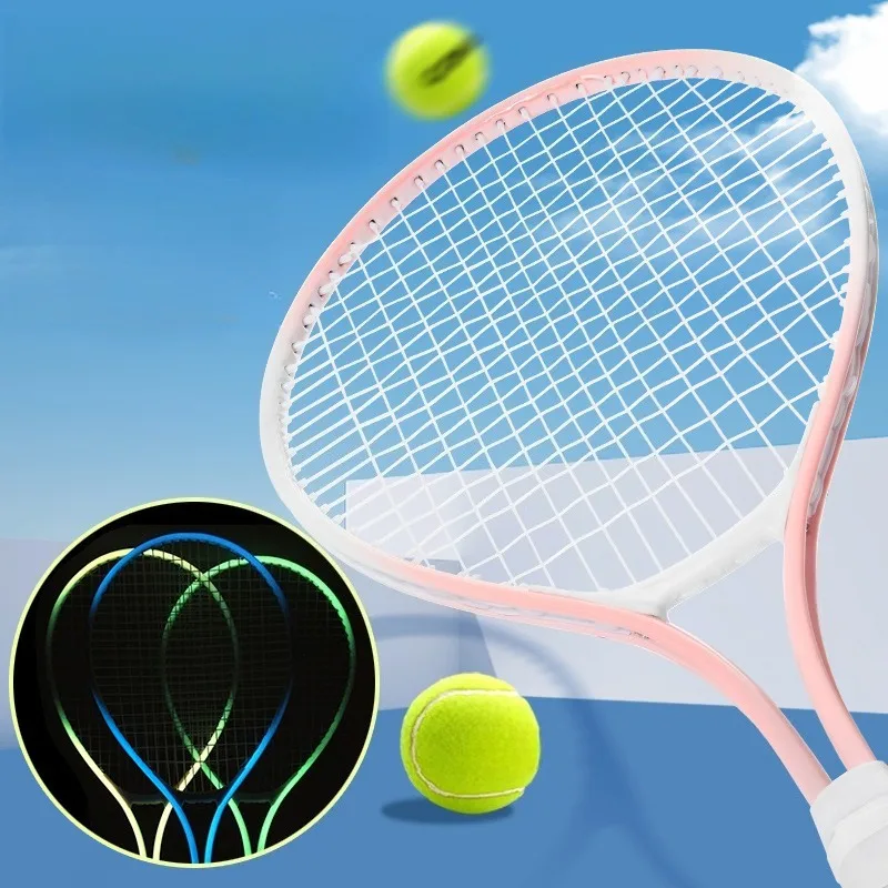 مضارب تنس للأطفال مقاس 25 بوصة قطعة واحدة خفيفة للغاية ومستقرة ومتينة مناسبة للطلاب المبتدئين للتدريب الرياضي في الهواء الطلق #4