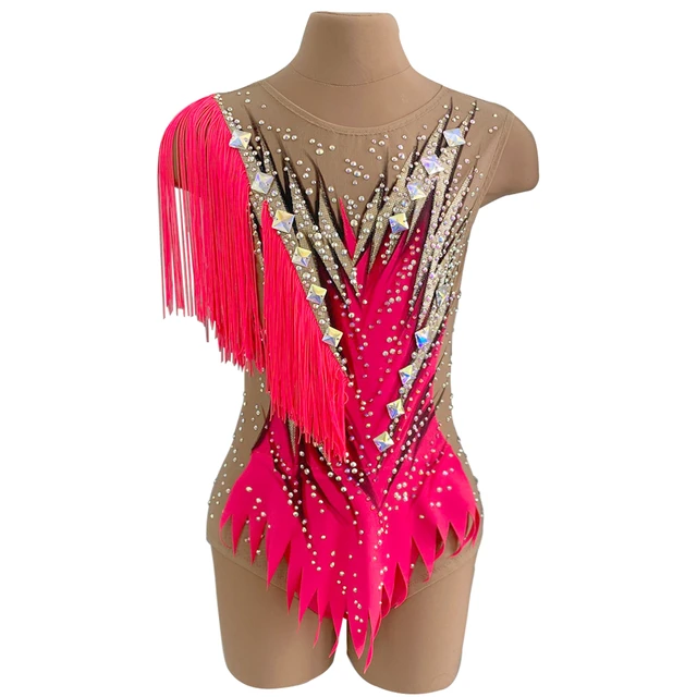 Ropa de gimnasia ritmica ropa de actuacion competicion de escenario patron profesional femenino ninos AliExpress