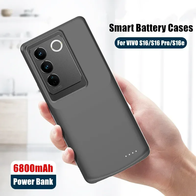 JayoWade 6800Mah Battery Charger Case For VIVO S17 Pro Power Case S17E S17 Pro Power Bank Phone Cover For VIVO S17 Pro