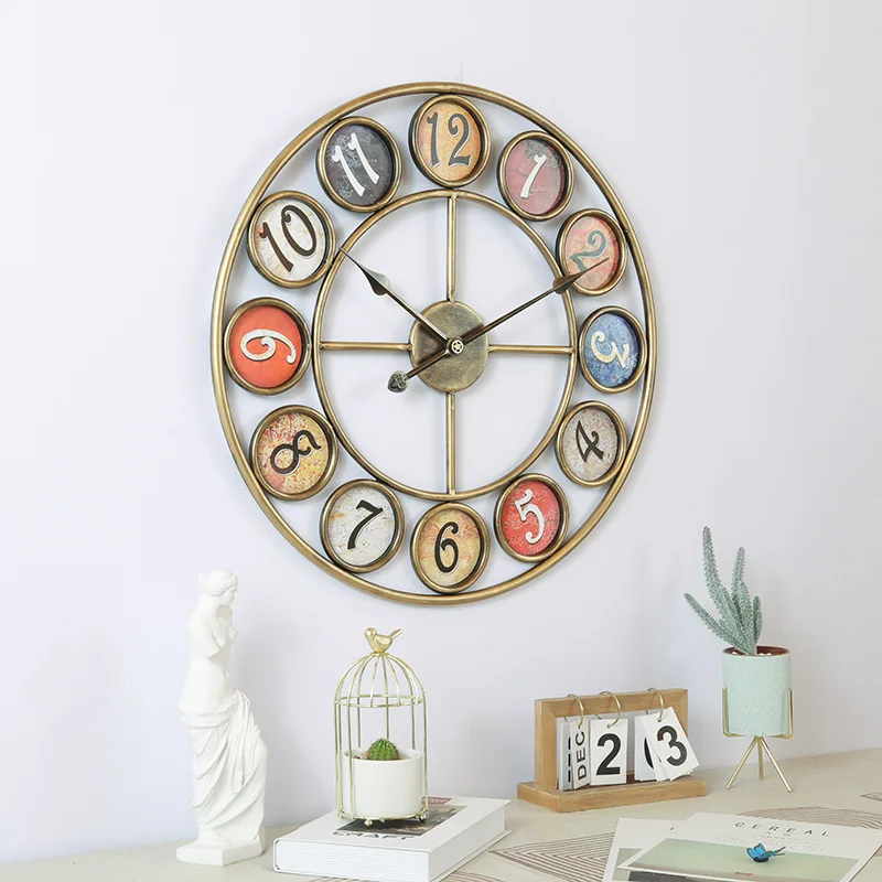 Korean Quartz Clock Wall Art Mural Creative Silent 3d Fashion Wall Clocks Minimalist Digital Reloj De Pared Home Decoration