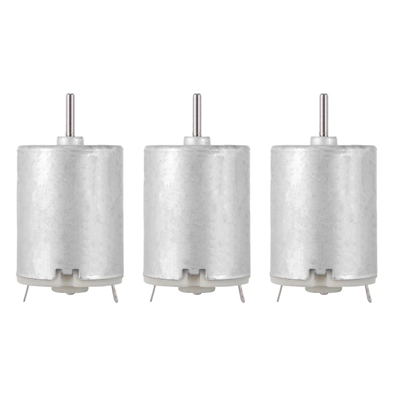 

3X 8000RPM 9V 68MA High Torque Magnetic Cylindrical Mini DC Motor Silver