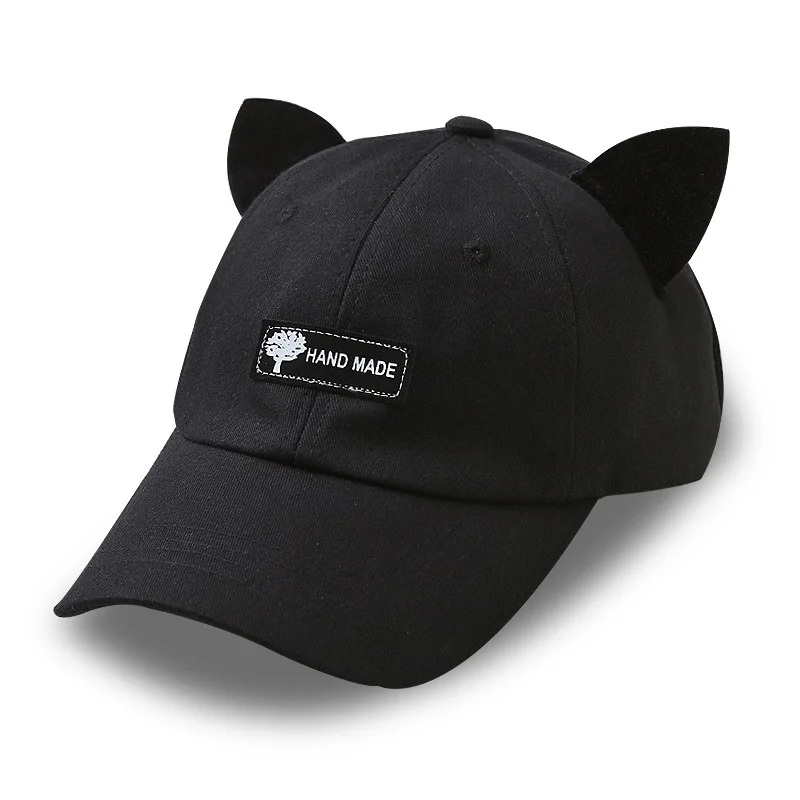 Moda unisex occhiali da pilota orecchie di gatto berretto da baseball berretto hip-hop da strada cappelli casual cappello per protezione solare