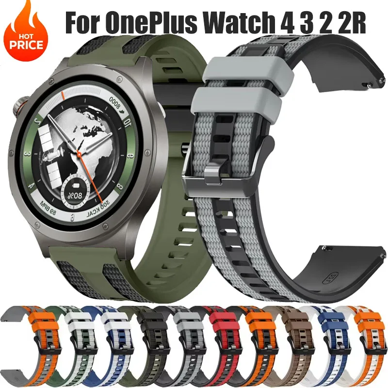 Bracelet en Silicone coloré de 22mm, pour montre OnePlus 4 3 2 2R, pour OPPO Watch S 4Pro X X2 X3/OnePlus 46mm/Lite