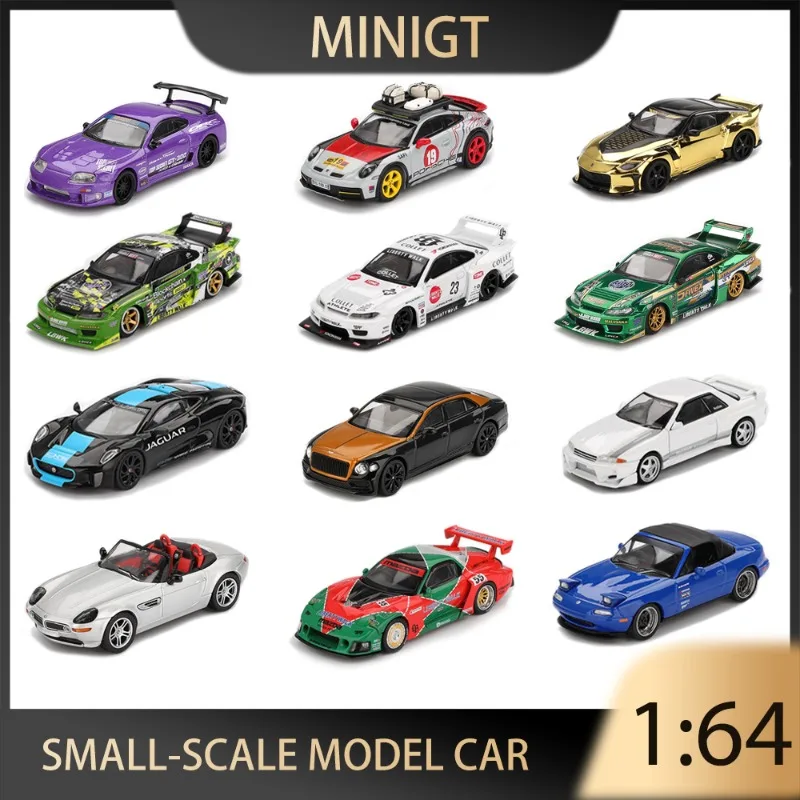 MINIGT 1:64 Nissan LB-Super Silhouette S15 Porsche 911 Dakar Uncle Rally Alloy Diecast Car Model Collect Ornaments Gift