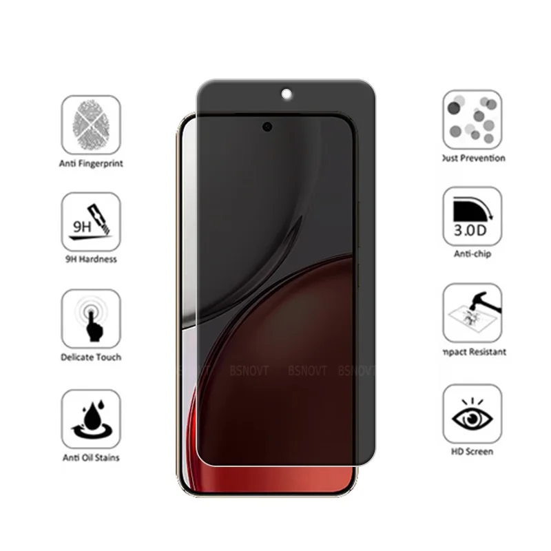 4/3/2/1 قطعة ل الشرف X9d الزجاج الشرف X9d الزجاج المقسى 9H غطاء واقية مكافحة التجسس الخصوصية واقي للشاشة هواوي الشرف X9d #3