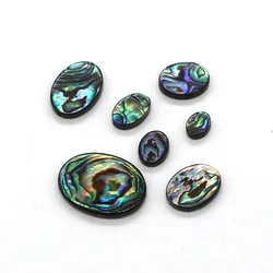 Natural Abalone Shell Oval Loose Beads for Fashion Jewelry Making DIY Earrings Necklace Bracelets Egg-shaped Charms Accessories