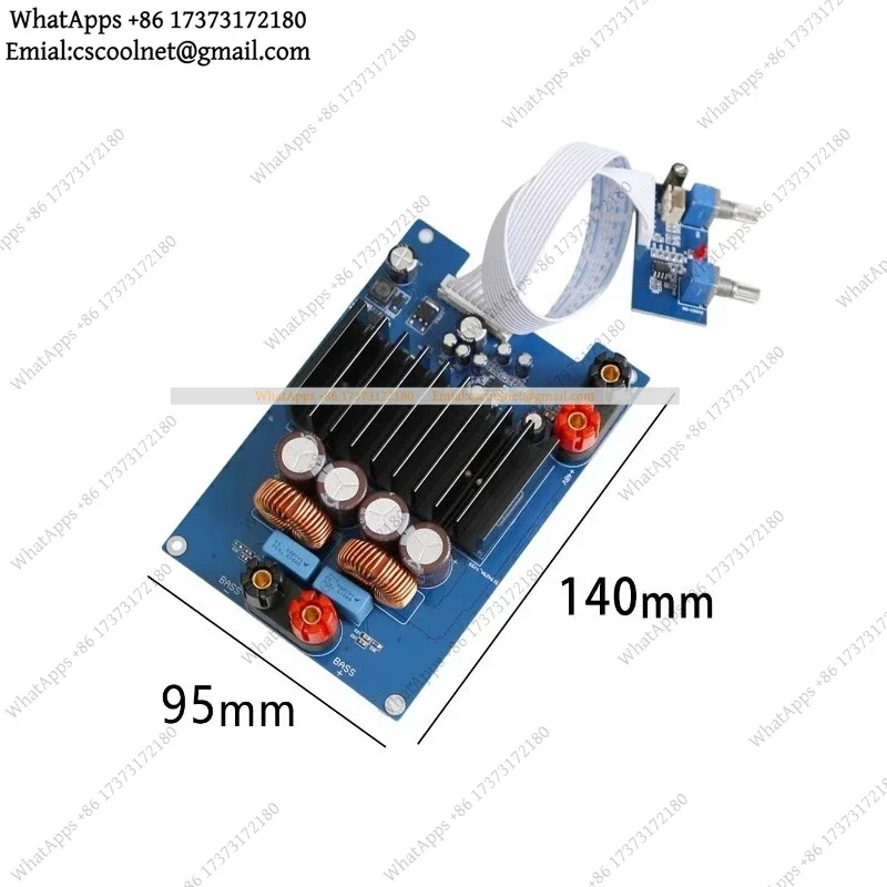 TPA3255 600W Mono Audiophile Digital HiFi Subwoofer Power Amplifier Board Adjustable Crossover Frequency Volume