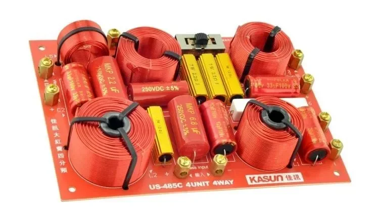 Kasun-سماعات عالية الجودة ، كروس أوفر الصوتي ، نقطة تردد متقاطعة ، 4 اتجاهات ، US-485C ، 380 هرتز ، 850 هرتز ، 4600 هرتز ، 1 قطعة