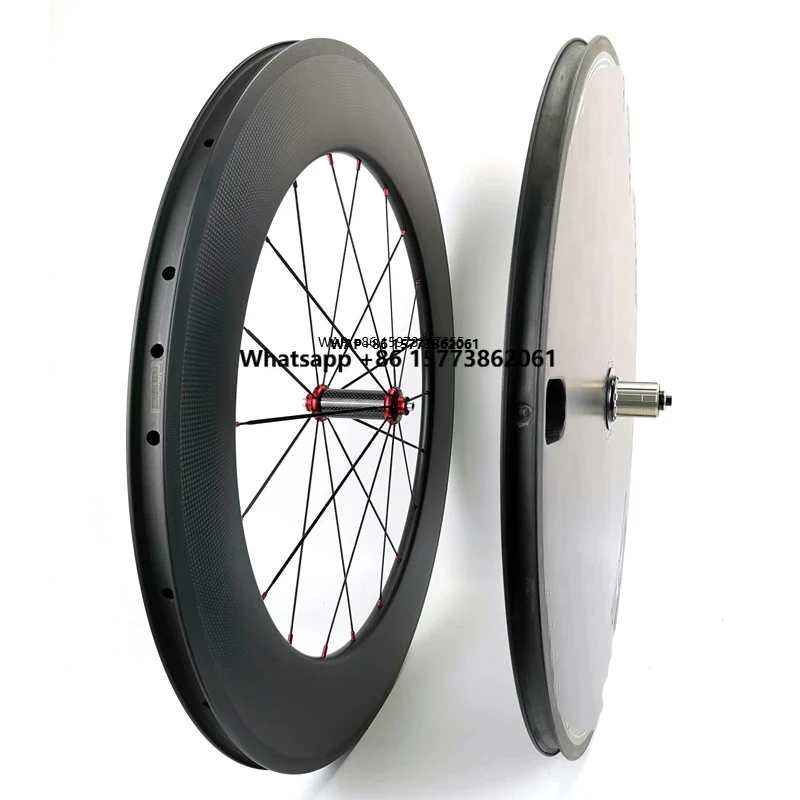 

700C Carbon Disc Wheel Rear Carbon 88mm Wheels Front TT/track /road Bicycle Wheels