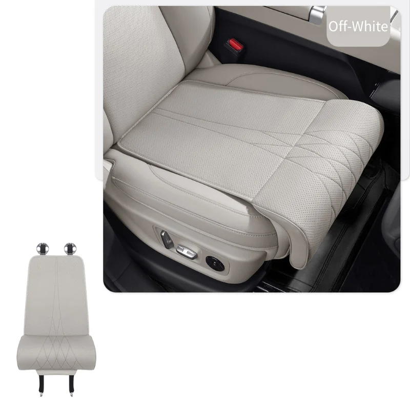 موسع مسند ساق السيارة من جلد نابا العالمي - وسادة مقعد مريحة للسائق من إسفنج الذاكرة قابلة للتنفس