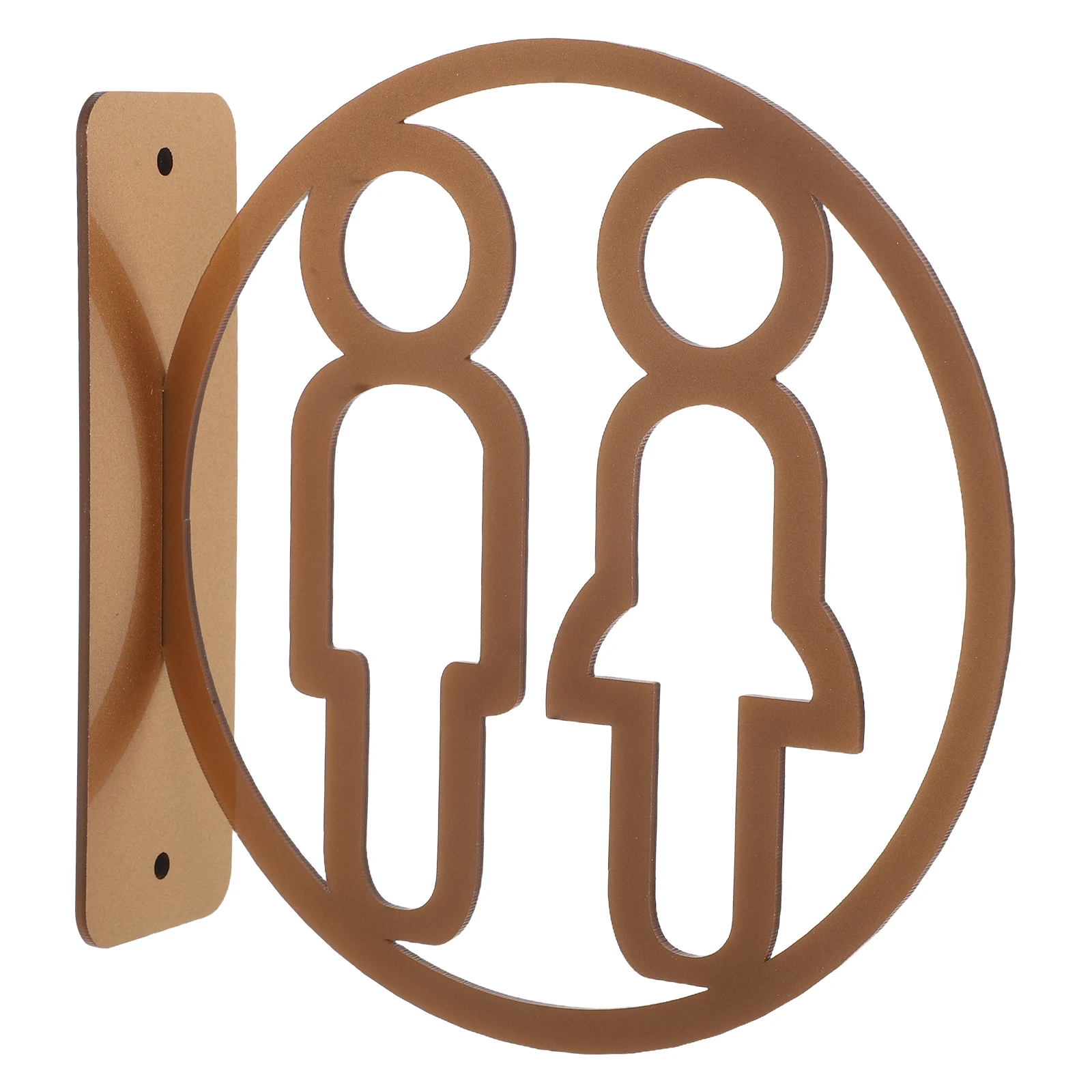 لافتة مرحاض مزدوجة الجوانب من الأكريليك للرجال والنساء، لافتة مرحاض مثبتة على الحائط، لافتة مرحاض للأعمال المكتبية المنزلية #1