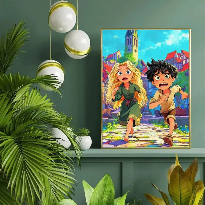 Puzzle de ville de conte de fées pour Couple, 1000 pièces, adapté aux adultes, aux familles et aux joueurs, jeu Portable de taquinerie, bricolage avec Re