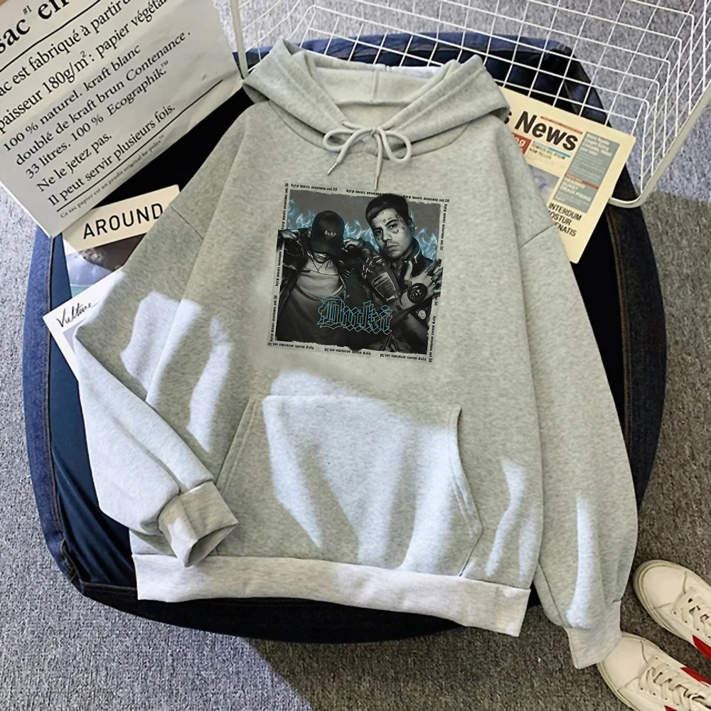 Duki hoodies women Winter 2023 long sleeve top y2k aesthetic Hooded Shirt women Kawaii sweatshirts