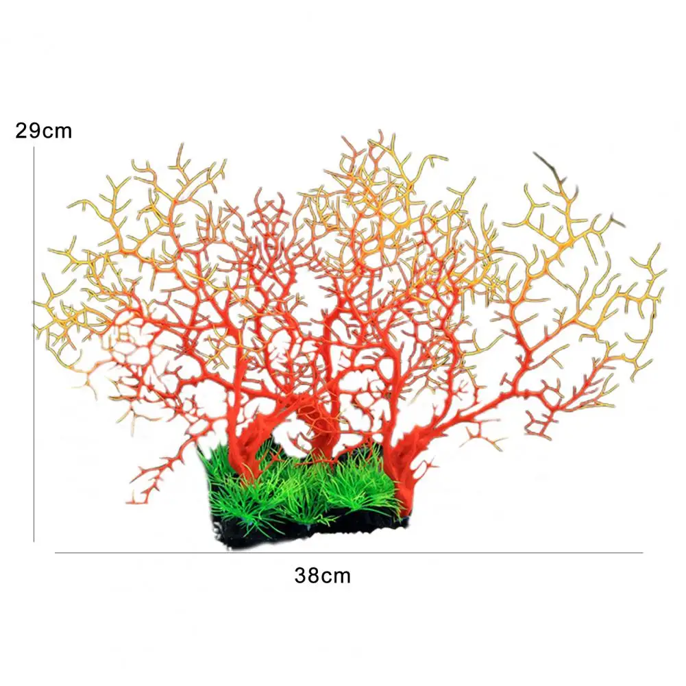 Beautiful Vivid Appearance Scenery Layout Multiple Colors Fish Tank Landscaping Artificial Coral Plant Ornament