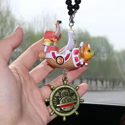 Cartoon Anime One Pieces Pirates Boat Going Merry/ Thousand Sunny Grand Pirate Ship Car Pendant Action Figure Collectible Toy