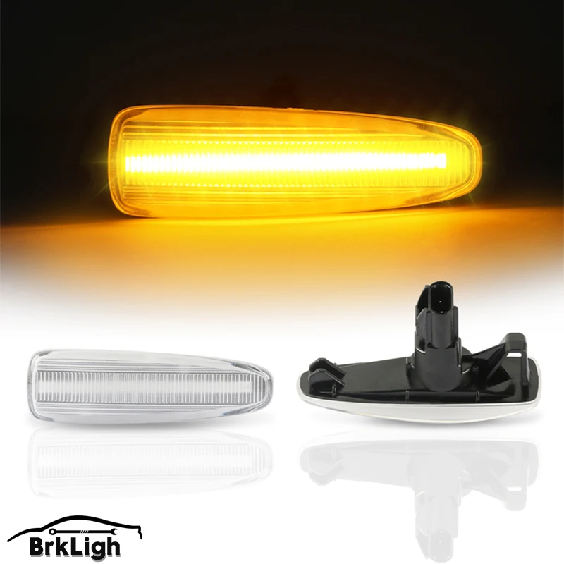 

Sequential Blink Amber LED Side Marker Light For Mitsubishi Lancer Evo X Mirage Outlander Sport,Replace Sidemarkers