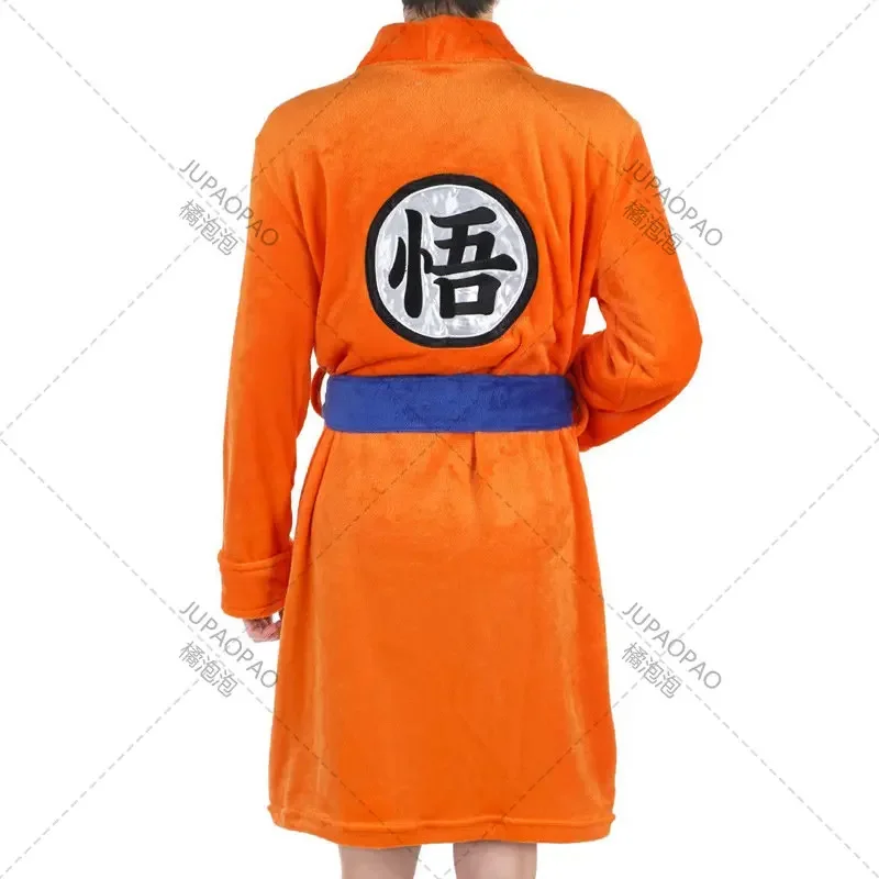 Peignoir Cosplay Son Goku Anime pour hommes et femmes, pyjama KakarPossible, garde au chaud, flanelle douce, hiver