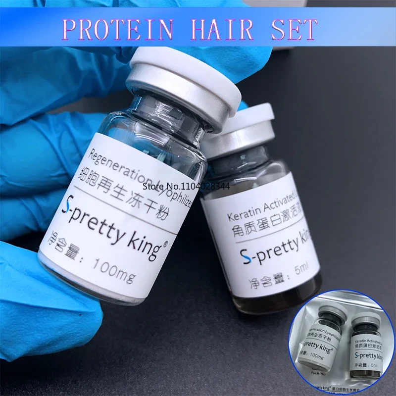 Regeneration Treatment Hair Growth Essence Stem Cell Dense Hair Fibers Keratin Activated Thickening Hair Building Fibers