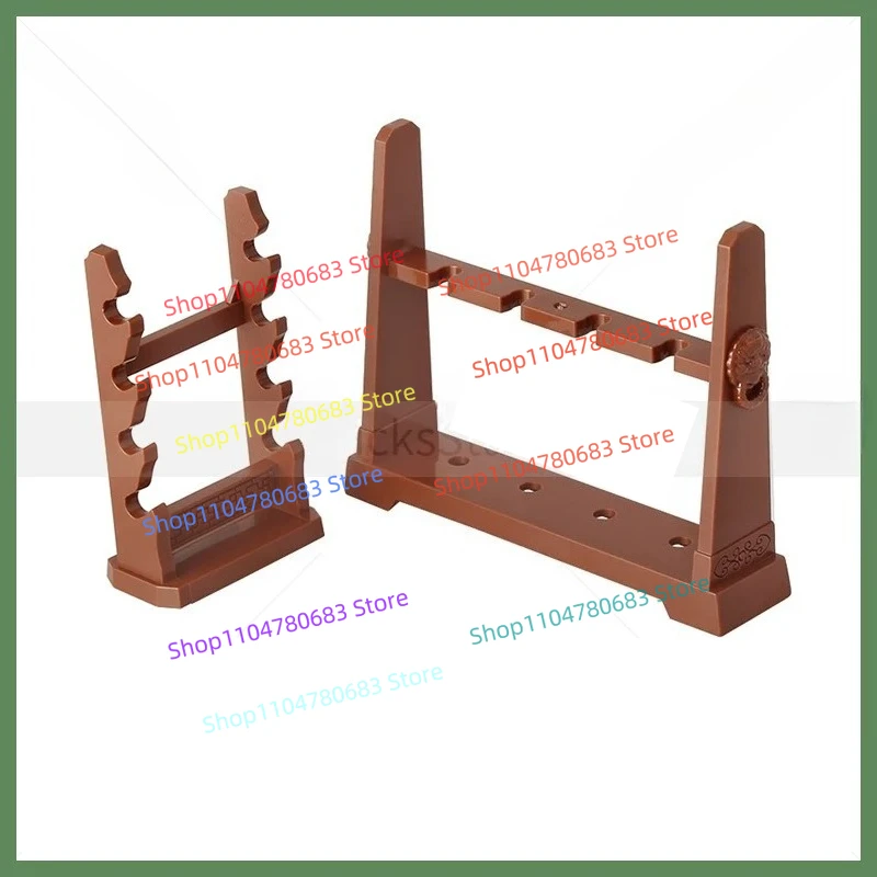 

MOC Building Blocks Mini Doll Accessories Hand-held Sword Scene Display Shelves Assembled Collectibles Ornaments Holiday Gifts