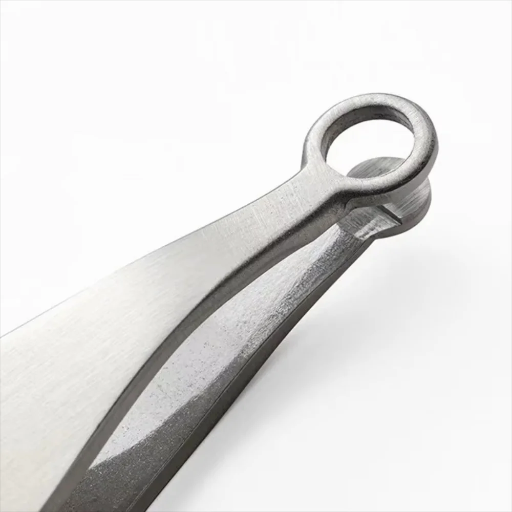 Stainless Steel Round Head Nose Hair Scissors Hand Press Trimming Clip Eyebrow Beard Facial Hair Scissors Trimmer Beauty Tool