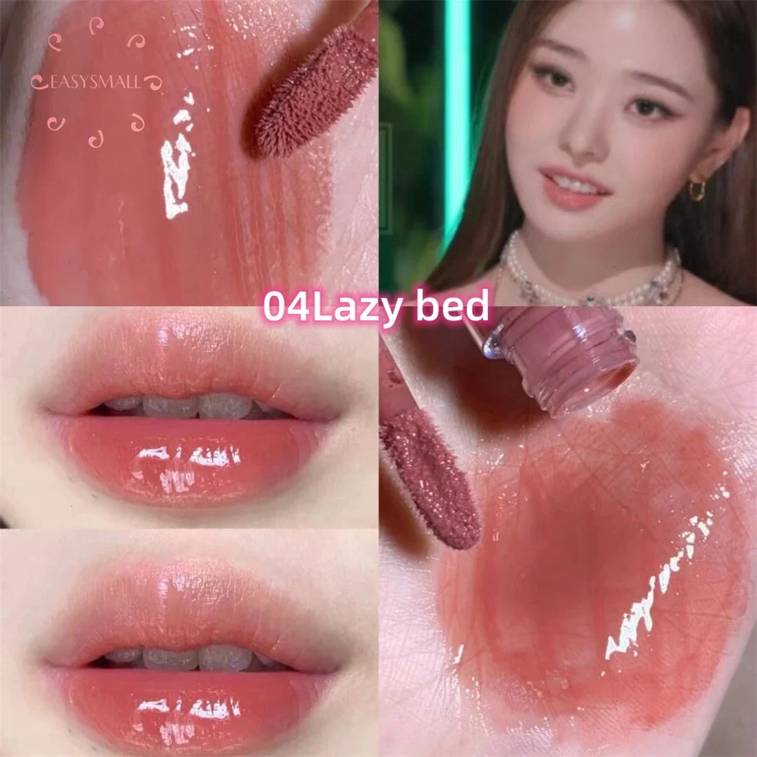 Mirror Lip Glaze Watery Lip GLOSS กันน้ํายาวนานโปร่งใส Jelly Liquid ลิปสติกผู้หญิงความงามแต่งหน้า Lip เครื่องสําอางค์