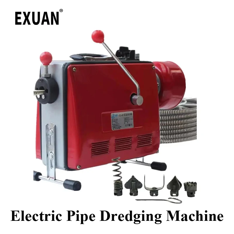 

600W Automatic Electric Pipe Dredging Machine Sewer Dredger Toilet Floor Drain Dredging Cleaning Machine Drain Pipe Device Clean