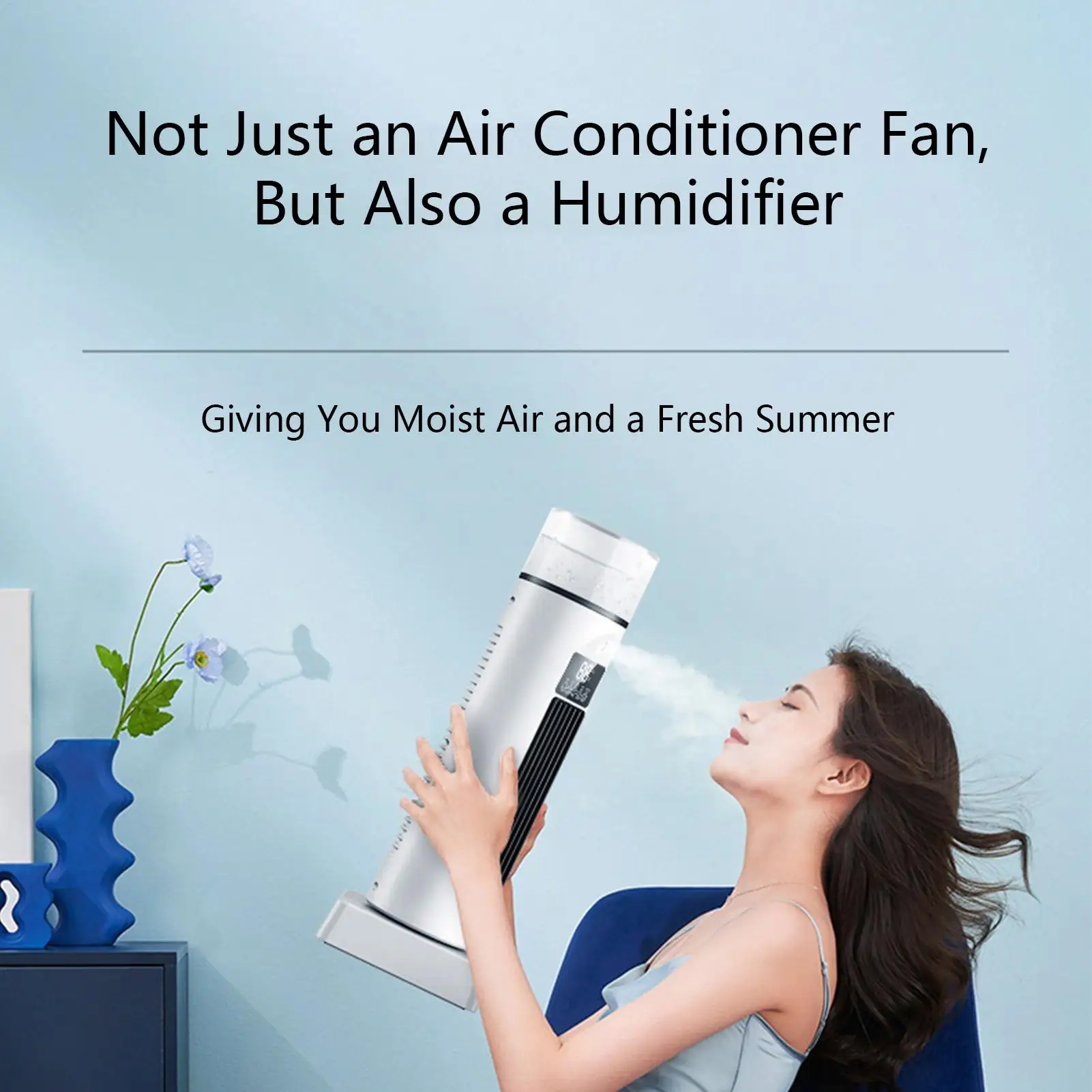 Tower Fan With Remote 6-Speed Remote Control With Timer Quiet Tall Tower Fan Personal Air Conditioner For Home Bedroom Living
