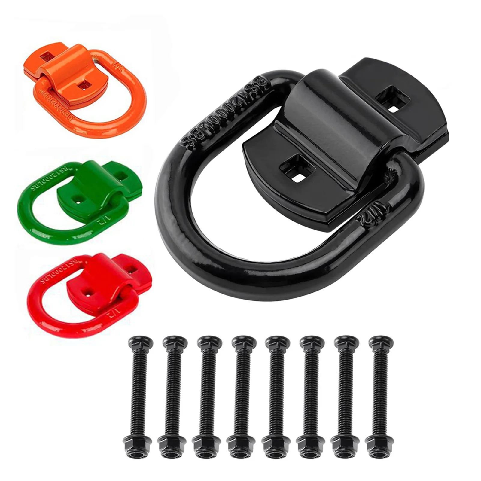 

Сверхмощный D-образный крюк из нержавеющей стали, крепежный якорь для прицепа, черный, безопасный грузовой автомобиль, грузовик, закрытое универсальное крепление