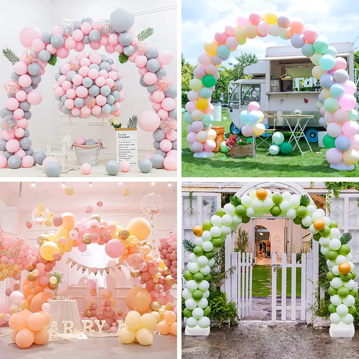 Semicircle Balloon Arch Frame Bow of Balloon Birthday Party Decor Balloon Stand Support Wedding Decoration Baby Shower Backdrop