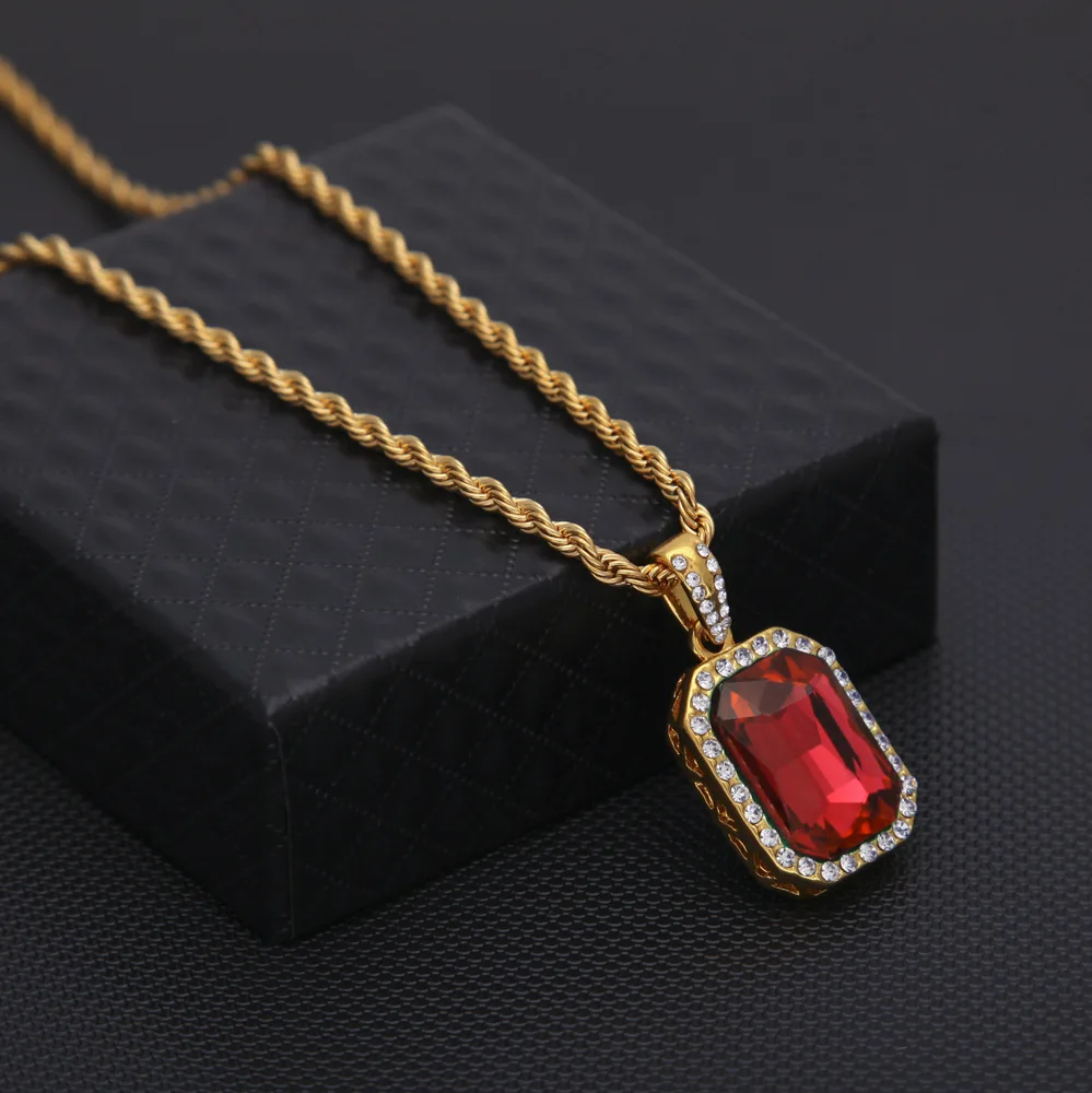 Mini Hip Hop Necklace Embedded Diamonds Versatile Alloy Necklace Cross Border Wholesale Fashion Accessory For Men