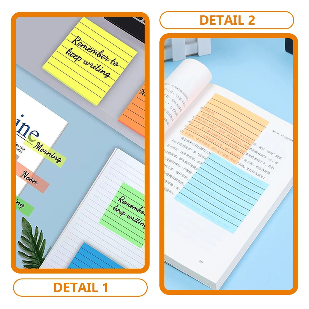 Taccuini memo semitrasparenti portatili per scrittura impermeabile per adesivi per appunti compatti per uso domestico in ufficio