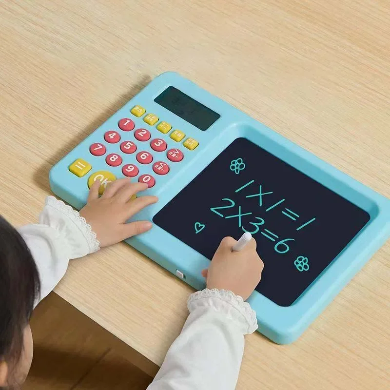 USB English Drawing Math Treasure Training Handwriting Board Kids Learning LCD Spanish Calculator Mental Arithmetic Machine