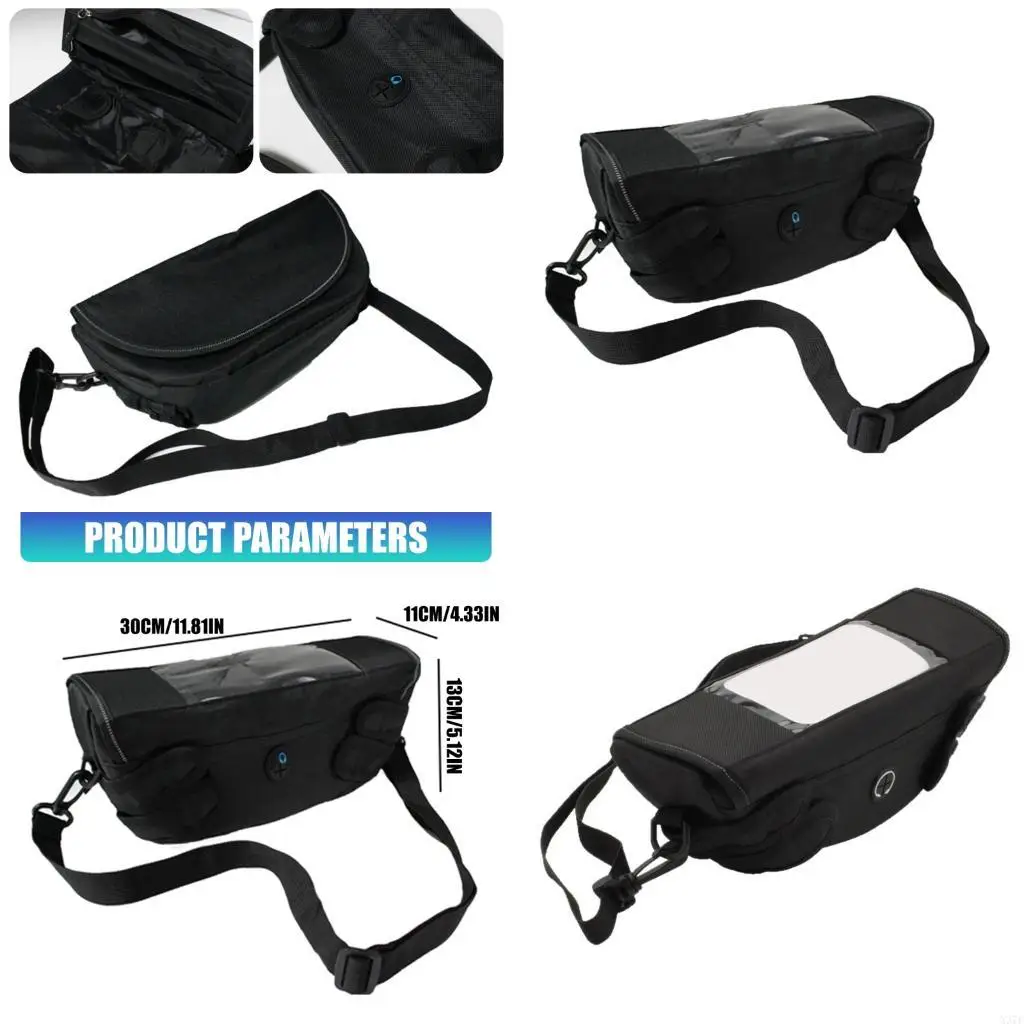 

Всепогодный органайзер для передней части мотоцикла, изготовленный из устойчивой к разрыву ткани Оксфорд, идеально подходит для