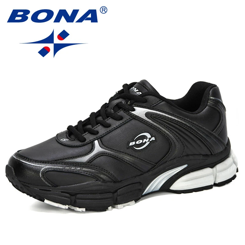 BONA New Designers Action Leather Trendy Running Shoes Men Outdoor Sneakers Man Walking Jogging Shoes Athletic Footwear