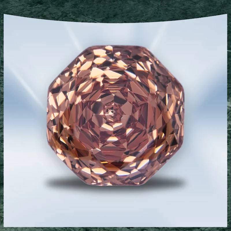 

Hot Sell Cubic Zirconia Special Rose Cut Dark Champagne Color Gemstone Bead Wholesale and Retail Diy Ring Necklace Earring Main