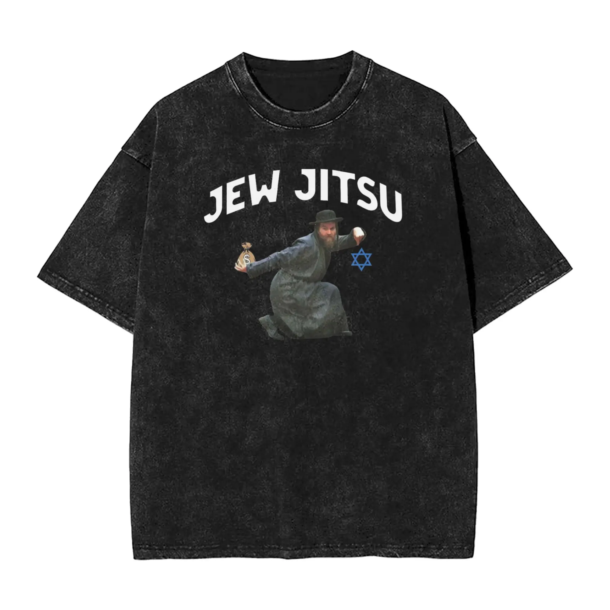

I Know Jew Jitsu T-Shirts for Men Dance Jiu Jitsu Jewish Vintage Cotton Tee Shirt Round Neck Short Sleeve T Shirts Clothing