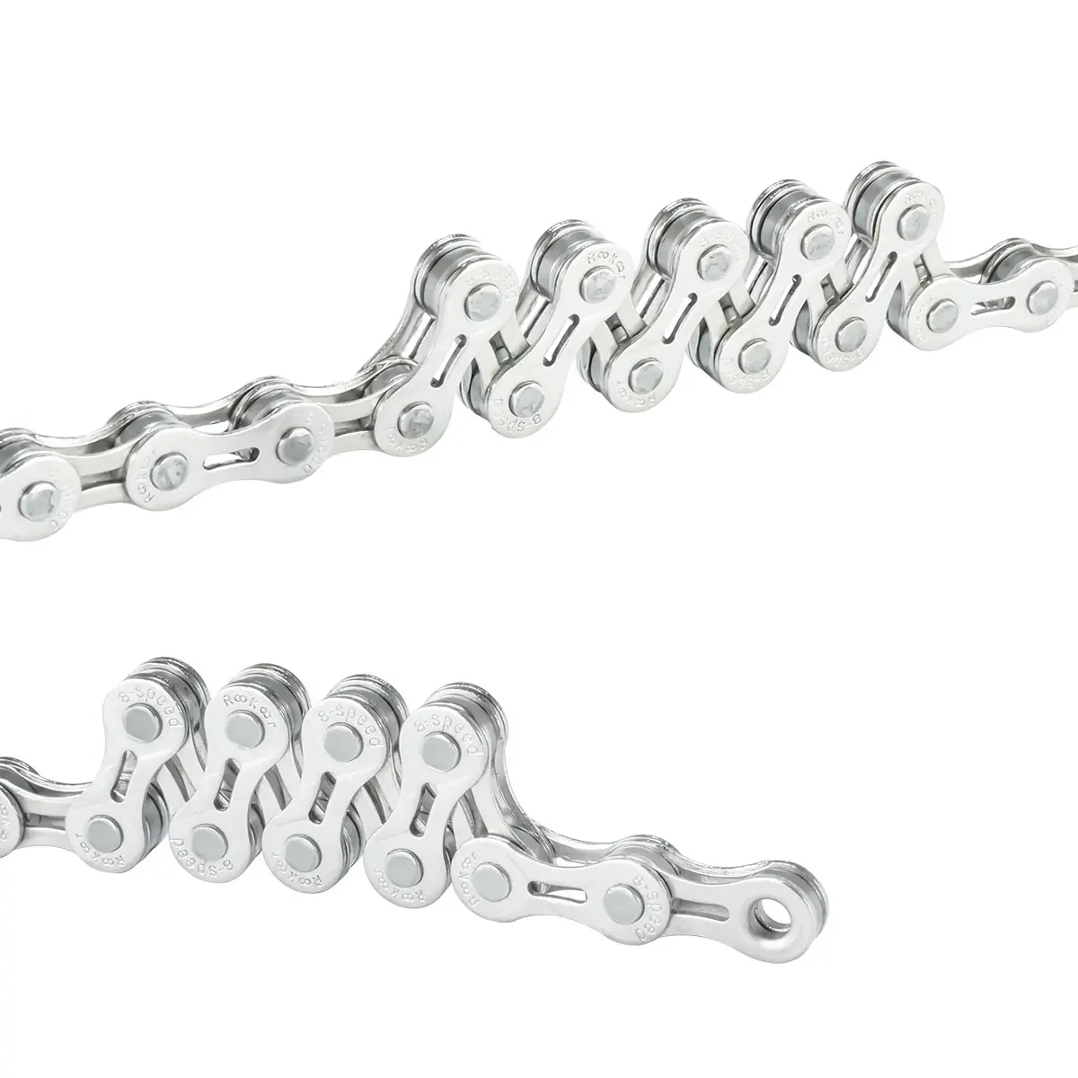 Rookoor MTB الطريق سلسلة دراجات 6 7 8 سرعة الفضة التيتانيوم مطلي EL نصف سلاسل مجوفة 116 وصلات الدراجات اكسسوارات الدراجة جزء