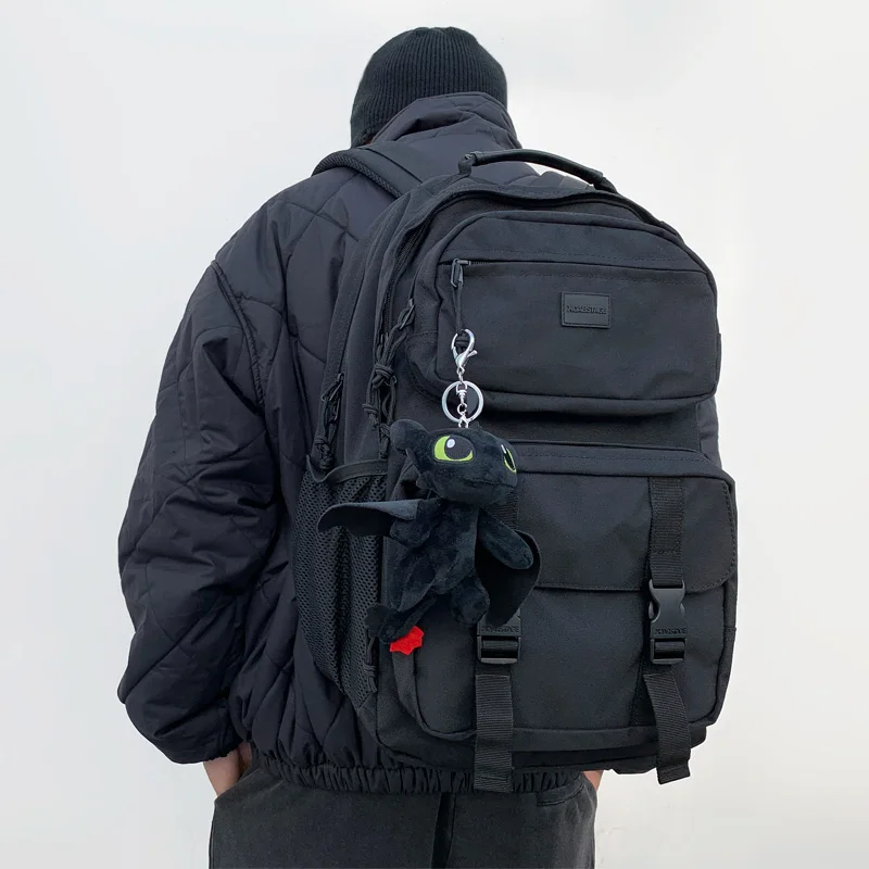 

Street Style Large Capacity Casual Travel Computer Backpack Men's Student Bookbag Fashion Trend Double Shoulder Bag for Youth