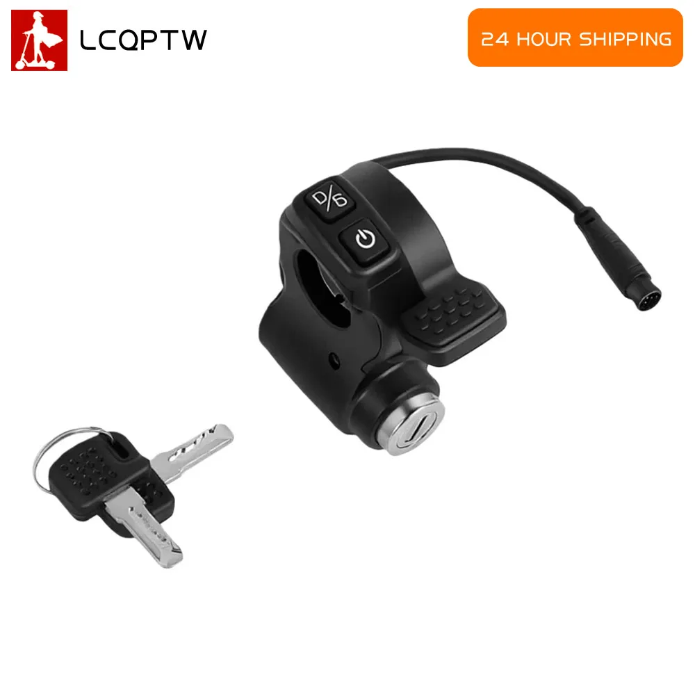 Gas Accerrator Lenker Schalter Für Kugoo Kukirin G2 Master 7pin mit Schloss Schlüssel Elektrische Roller Geschwindigkeit Beschleuniger Teile